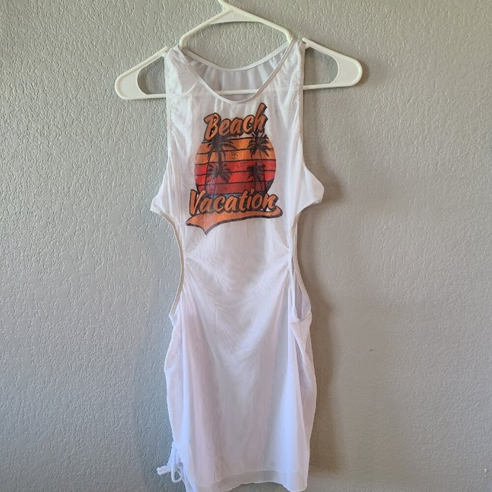 White Beach Cover up Dress